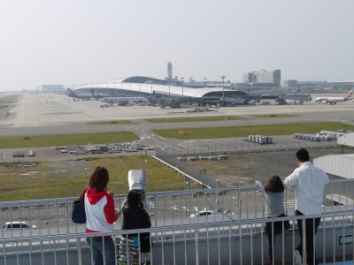 目の前にどどんと関空